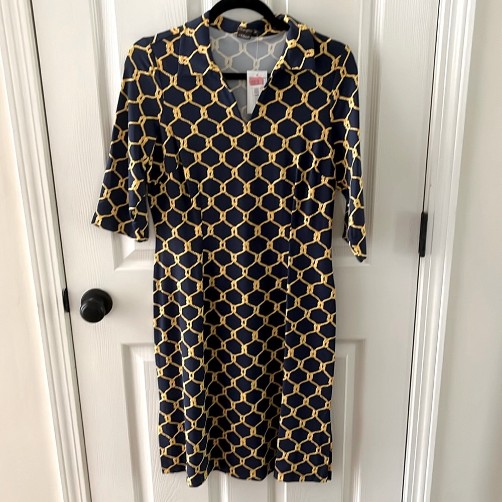 J.McLaughlin Navy Dress, NWT Size M